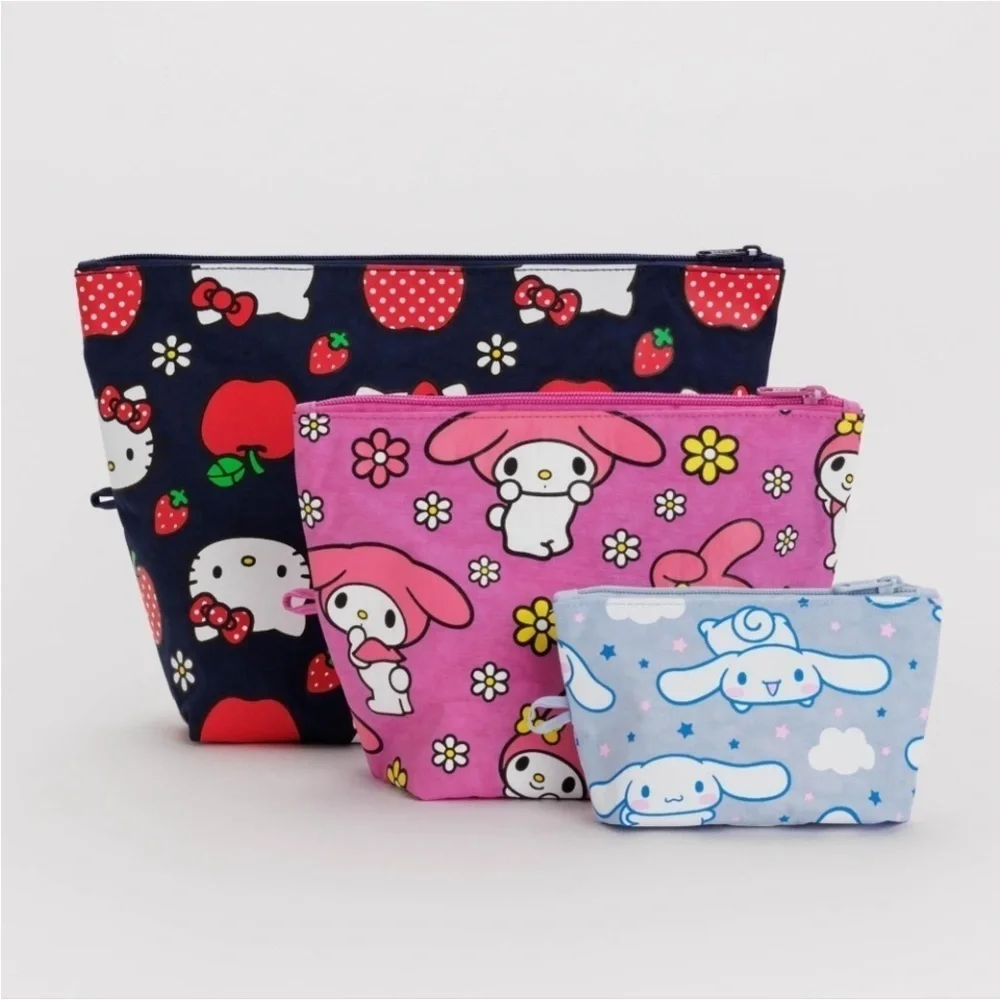 NWT Baggu Go Pouch Set Hello Kitty & Friends Cinnamoroll My Melody